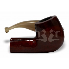 Cachimbo Bertoldi Elite Mini Vermelho Curvo Peça Única